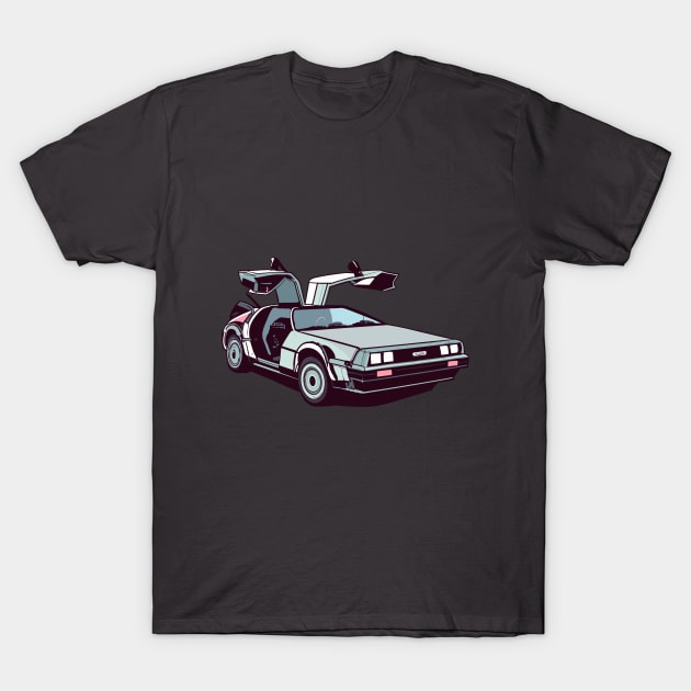 Back to the Future Day - Delorean T-Shirt by irfankokabi